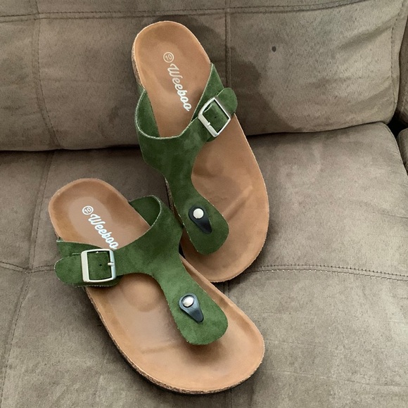 Shoes Weeboo Olive Green Sandals Poshmark
